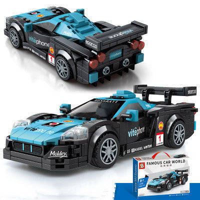 Sports Car Series Assembling Building Blocks Boy Small Particles Assembling Toy Gift