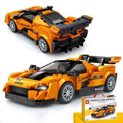 Sports Car Series Assembling Building Blocks Boy Small Particles Assembling Toy Gift