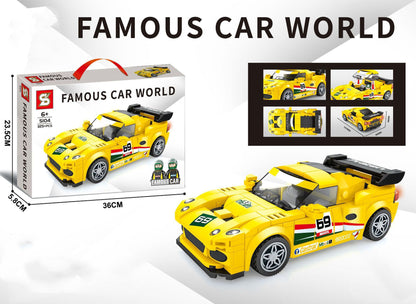 Sports Car Series Assembling Building Blocks Boy Small Particles Assembling Toy Gift