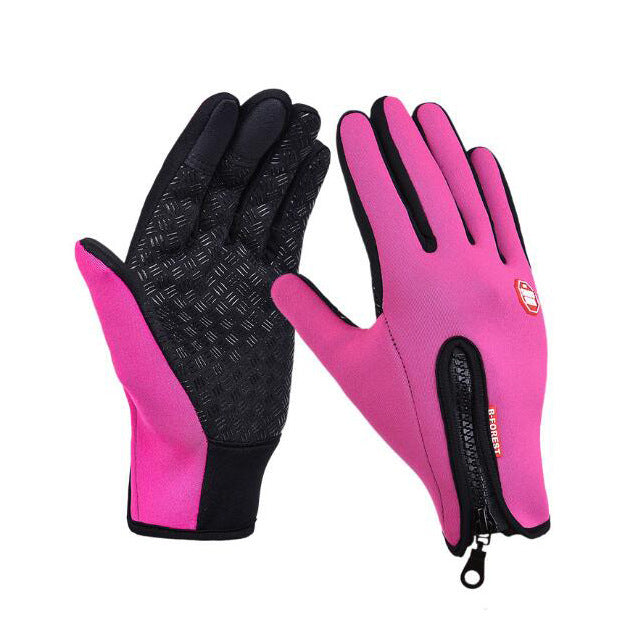 Winter Gloves Touch Screen Riding Motorcycle Sliding Waterproof Sports Gloves With Fleece - Here2Save