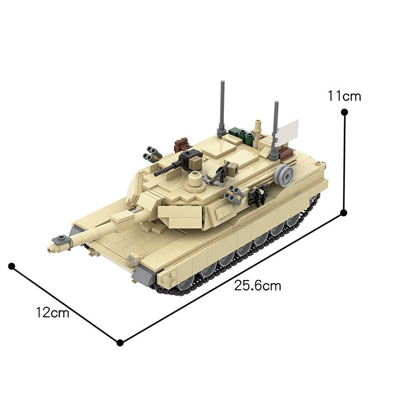 MOC Military Series MOC-36237 Abrams M1A2 Tank Compatible With  Puzzle Blocks