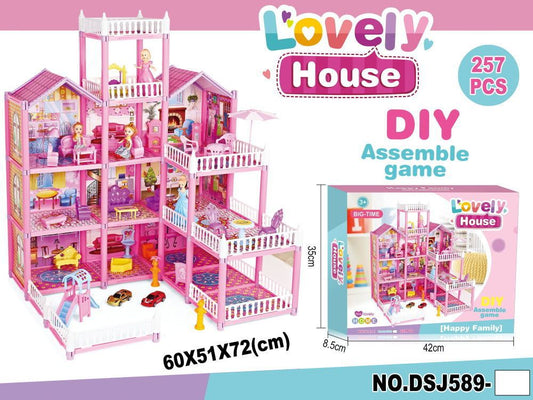 DIY Villa House Paradise House Dream Mansion Toy Castle Creative Assembly Model