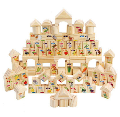 Children's solid wood toy