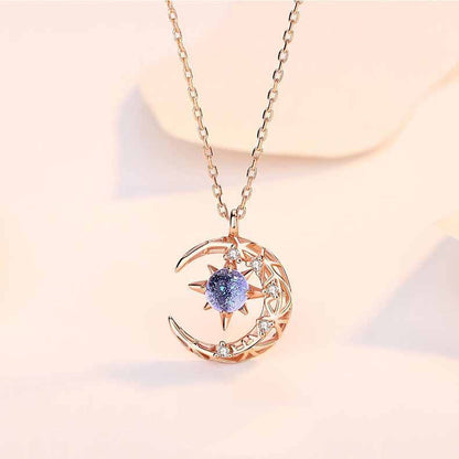 Explosive Style Star And Moon Necklace Female Trend