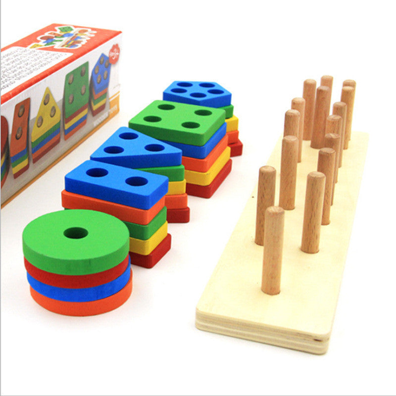 Baby Geometric Intelligence Board Shape Matching Building Block Toy