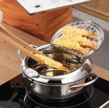 Stainless Steel Telescopic Folding Basket Frying Basket French Fries Degreasing Kitchen Tool - Here2Save