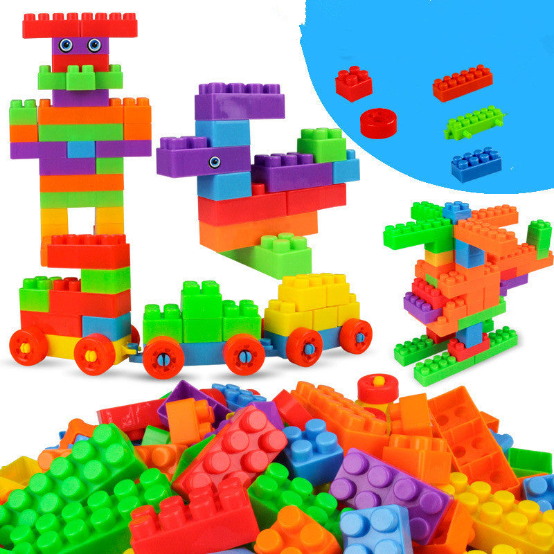 Children's large-particle building blocks educational toys