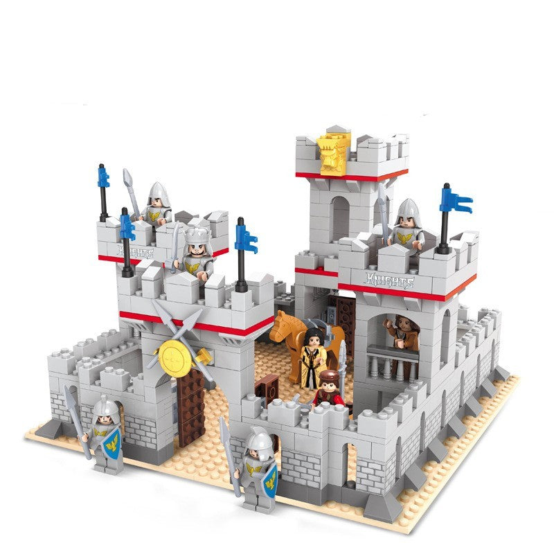 Assemble Ancient Castle Building Block In Educational Plastic