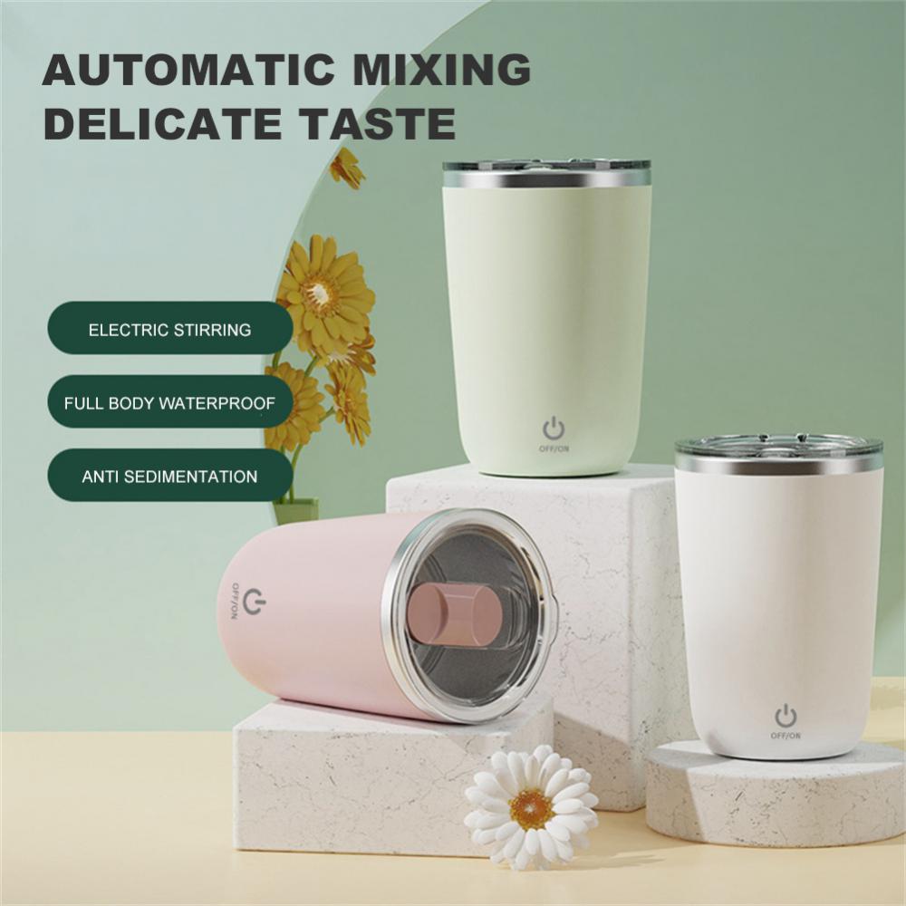 350ml Automatic Self Stirring Mug Coffee Milk Juice Mixing Cup Electric Stainless Steel Lazy Rotating Mug Magnetic Stirring Cup Kitchen Gadgets - Here2Save