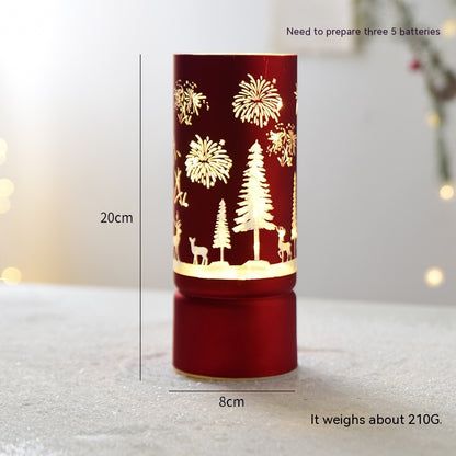 Christmas Luminous Glass Desktop Decoration