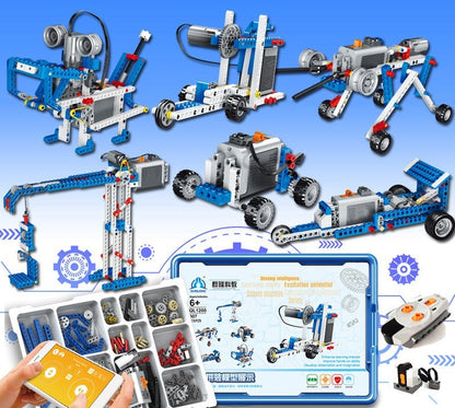 Children's Programmable Robot Set Science Educational Puzzle Building Blocks