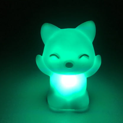 Hot Sale LED Fox Night Light Home Bedroom Desktop 7 Changing Colors Lovely Fox Shape LED Night Light Decoration Bedside Lamp