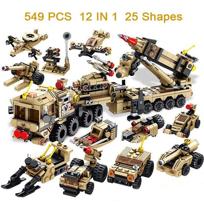 Compatible building blocks for boys and children