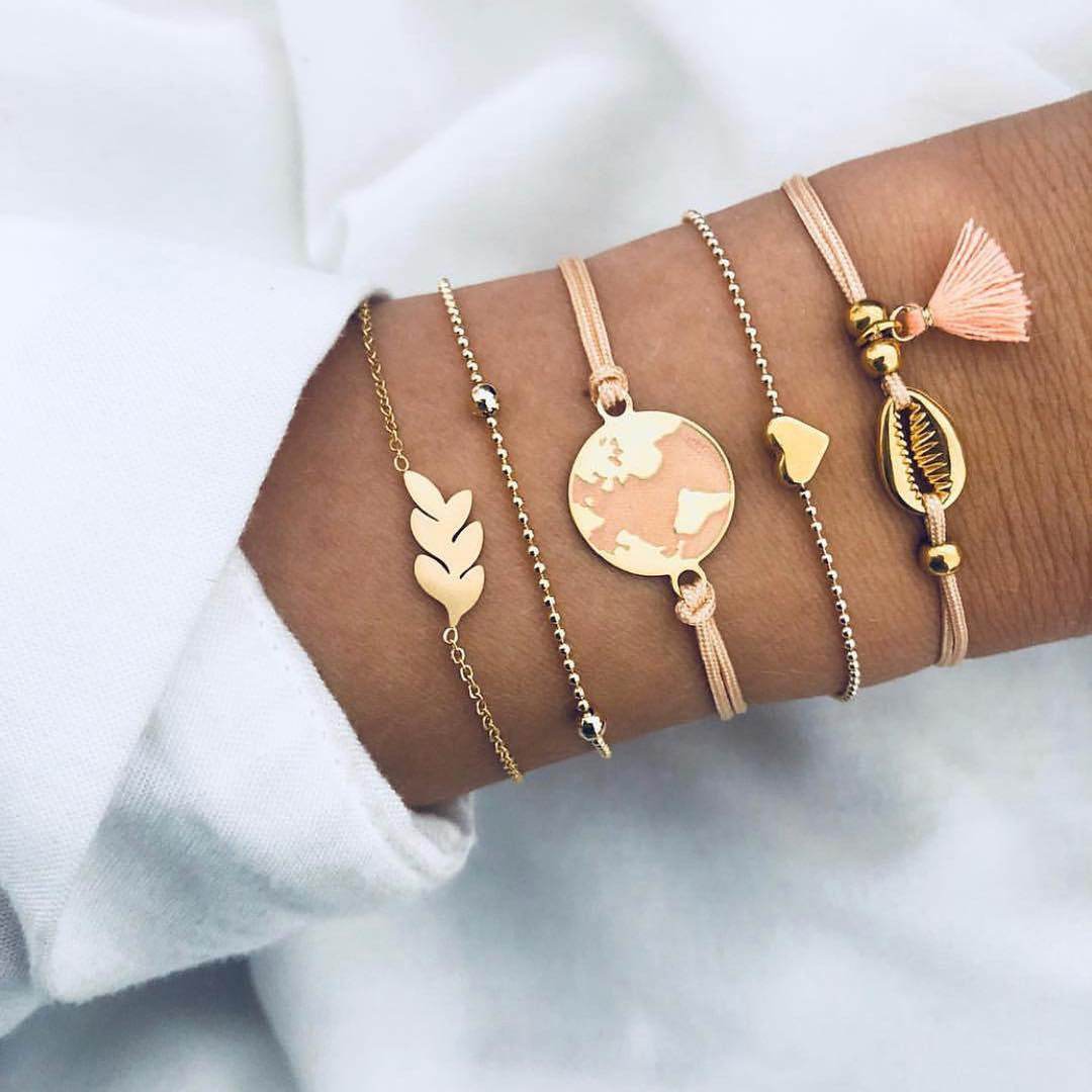 Love Map Bracelet Bracelet Set - Here2Save