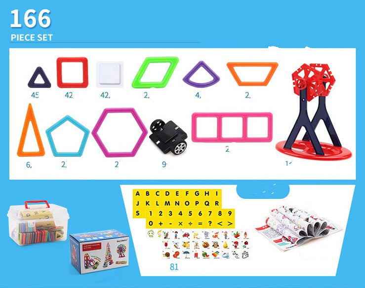 Magnetic piece building blocks change pulling magnetic piece children early education educational toy set magnetic piece