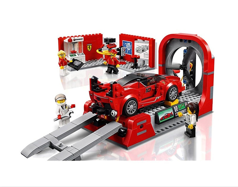 Racing car building block assembly toy