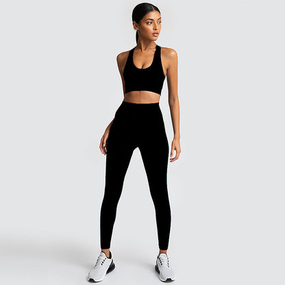 Conjunto Gimnasio Sin Costuras Nylon Mujer Ropa Deportiva