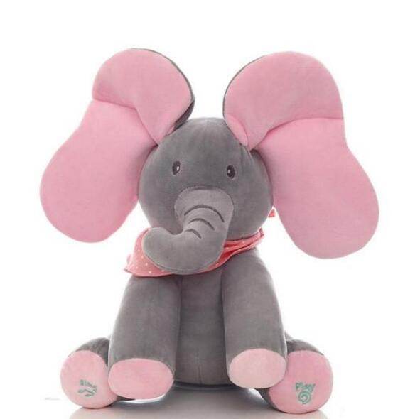 Peek-A-Boo Interactive Elephant Plush Toy - Here2Save