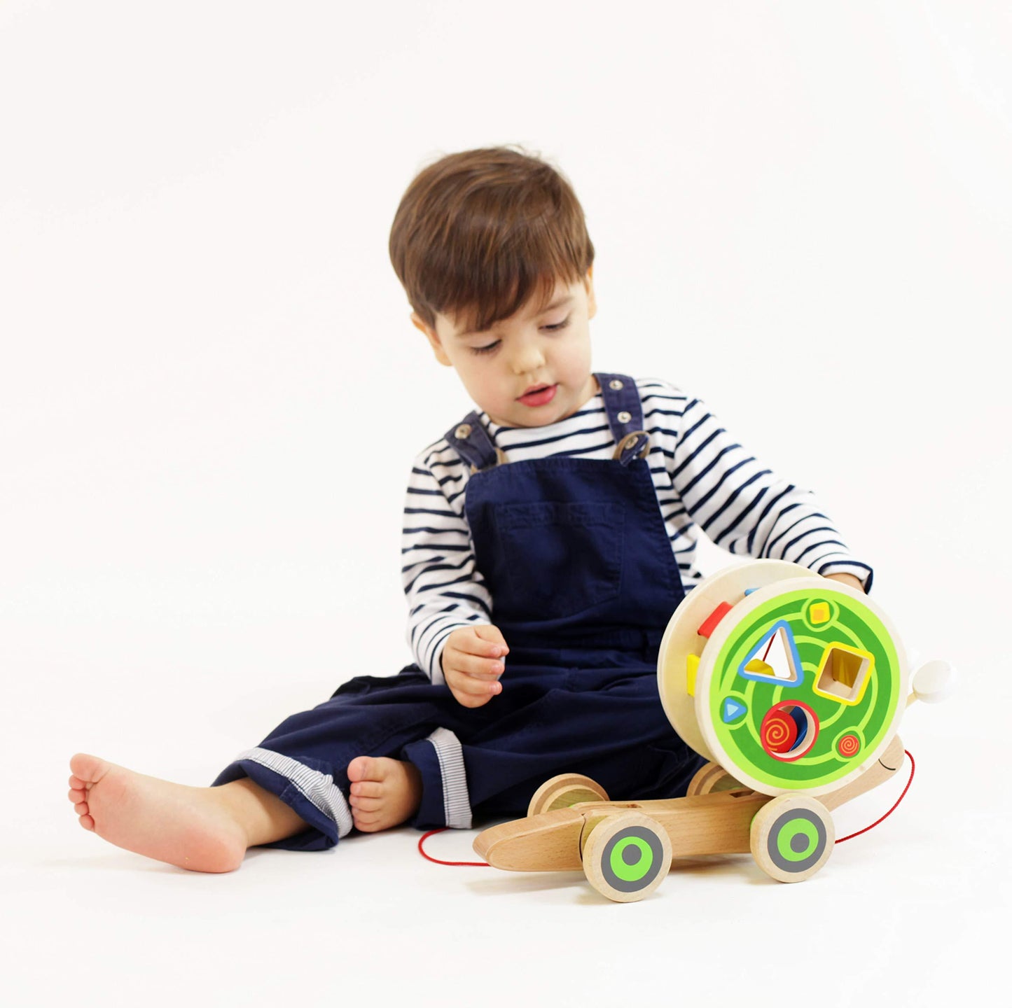 Drag Snail Baby Toddler Wooden Toy