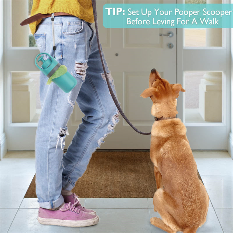 Portable Lightweight Dog Pooper Scooper With Built-in Poop Bag Dispenser Eight-claw Shovel For Pet Toilet Picker Pet Products - Here2Save