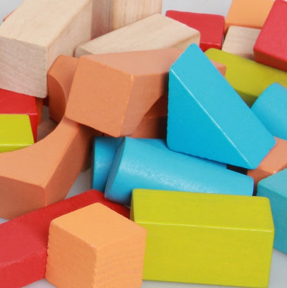 Solid wood building blocks