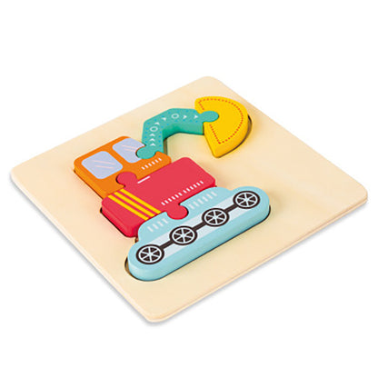 Cartoon three dimensional animal puzzle