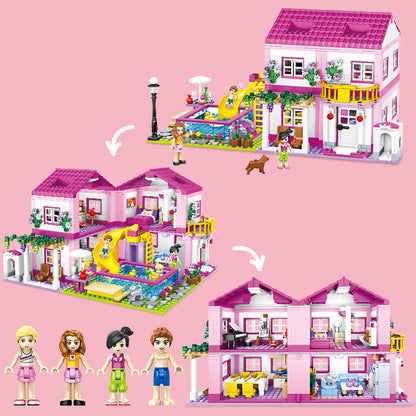 Double Deck Villa Summer Jigsaw Girl Toy Gift