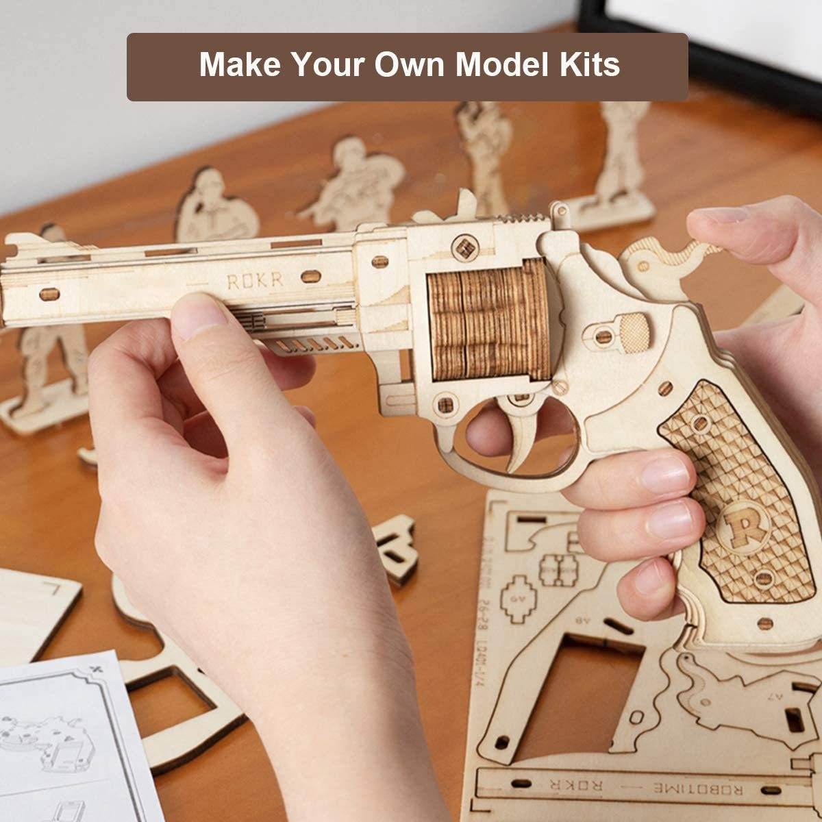 Robotime Gun Blocks Model Buliding Kit Toys Gift For Children Kids Boys Birthday Gift - Here2Save