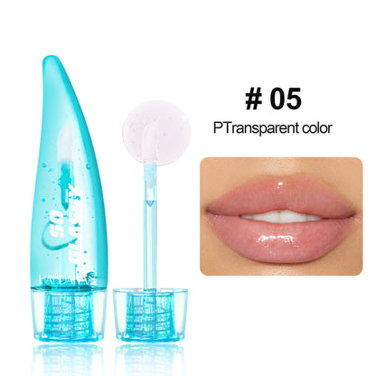 Brillo de labios que cambia de color Cristal de espejo nacarado transparente