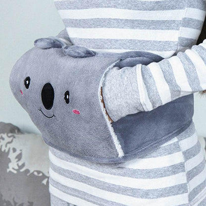 Plush Waist Cover Winter Belly Warmer With Hot Water Bottle - Here2Save