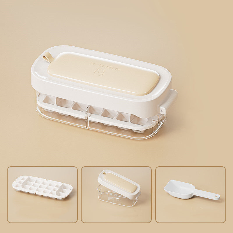 Caja de hielo bandeja para cubitos de hielo rejilla de alta capacidad utensilios de cocina de calidad alimentaria