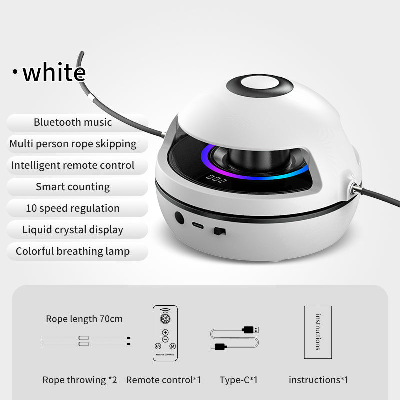 Smart Rope Skipping Machine Smart Jump Rope Machine 10-level Speed Adjustment Led Seven-color Light Wireless Music Function - Here2Save