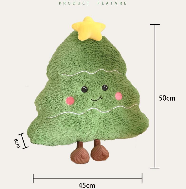 INS Holiday Cojín decorativo Árbol de Navidad Muñeca Peluche