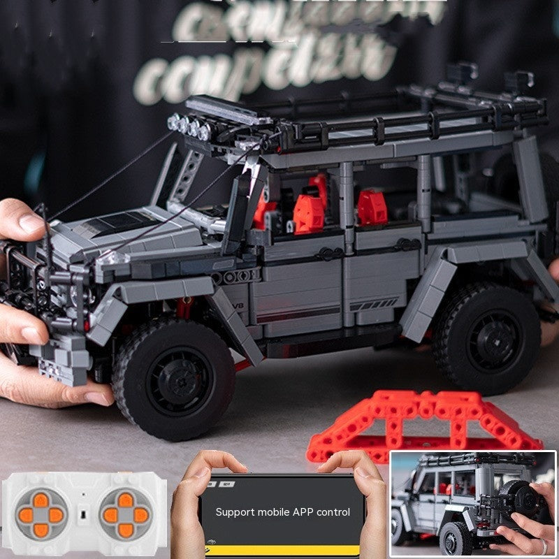 Science And Technology Machinery Group Off-road Vehicle Assembling Building Blocks Model