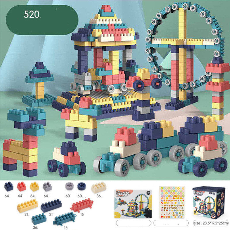 Assemble The Large-particle Building Blocks For Children