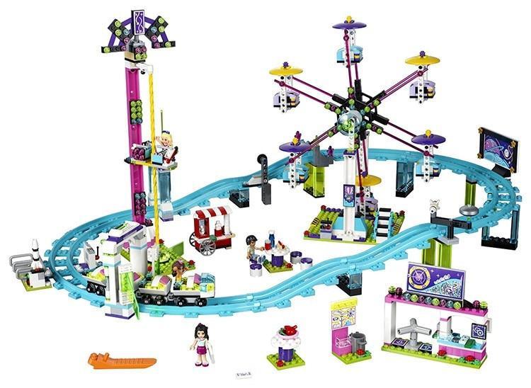 Playground roller coaster assembling blocks