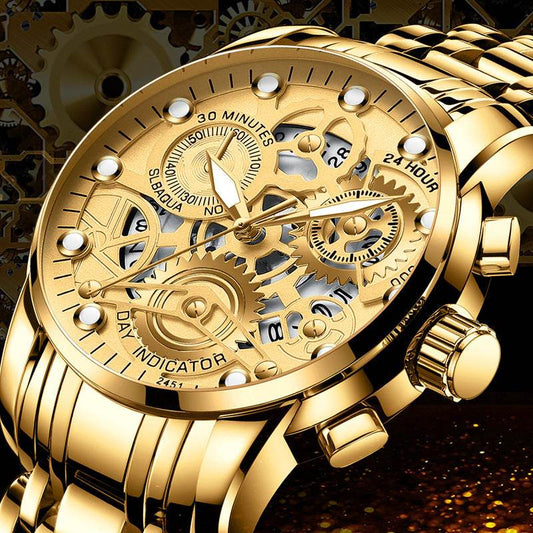 Men's Hollow Non-mechanical Business Watch - Here2Save