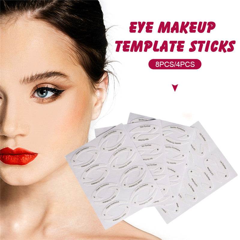 New Eyeshadow Eyeliner Makeup Template Sticker - Here2Save
