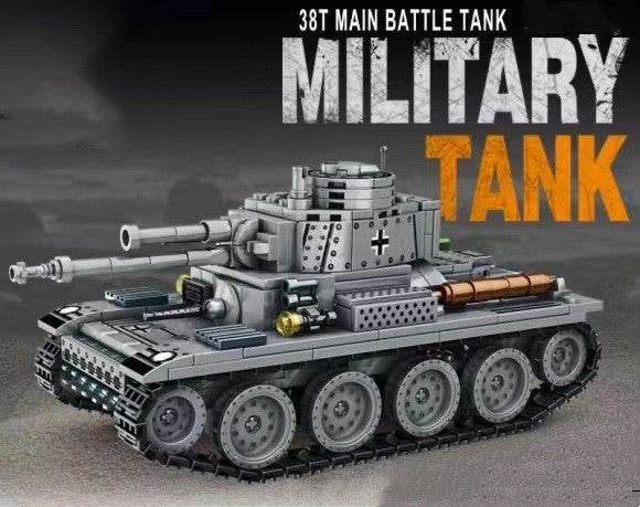 Tank Military Building Blocks WWII Eating Chicken Children Assembling Building Blocks - Here2Save