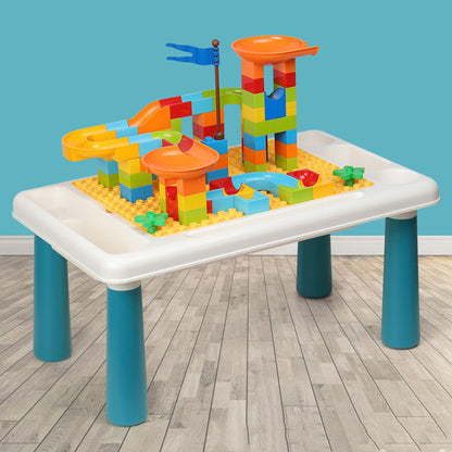 Children's building table toy assembly