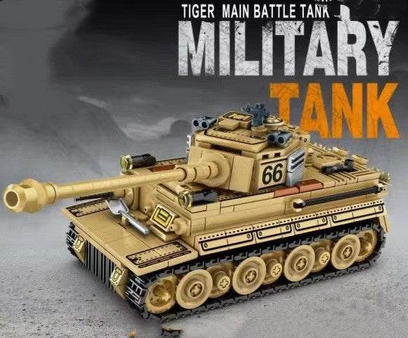 Tank Military Building Blocks WWII Eating Chicken Children Assembling Building Blocks - Here2Save