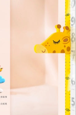 Curious Movable Giraffe Head Height Ruler