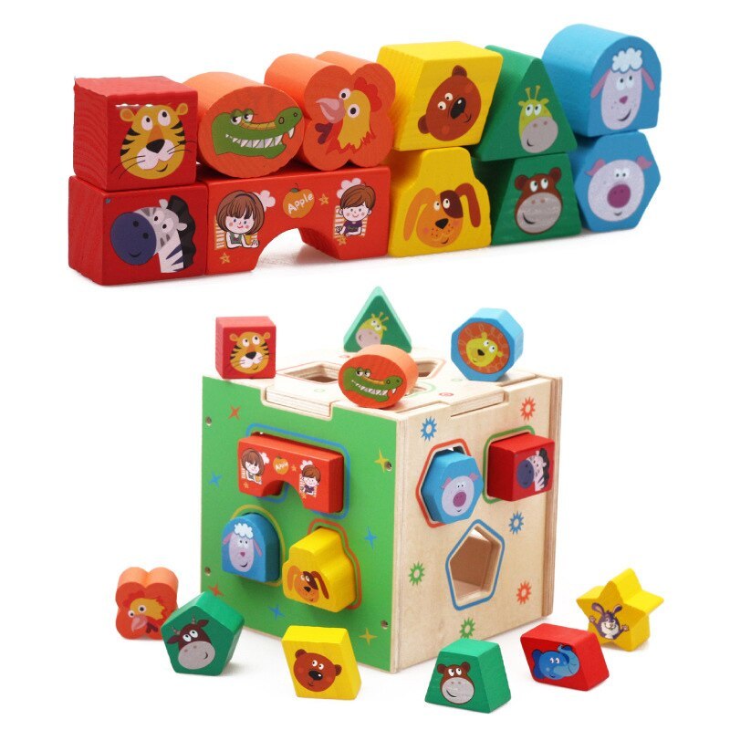 Early childhood cartoon shape intelligence box