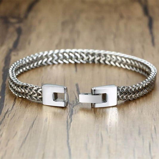 Stylish Stainless Steel Chain Bracelet For Men Personality Charm Chain Bracelets Male Jewelry - Here2Save
