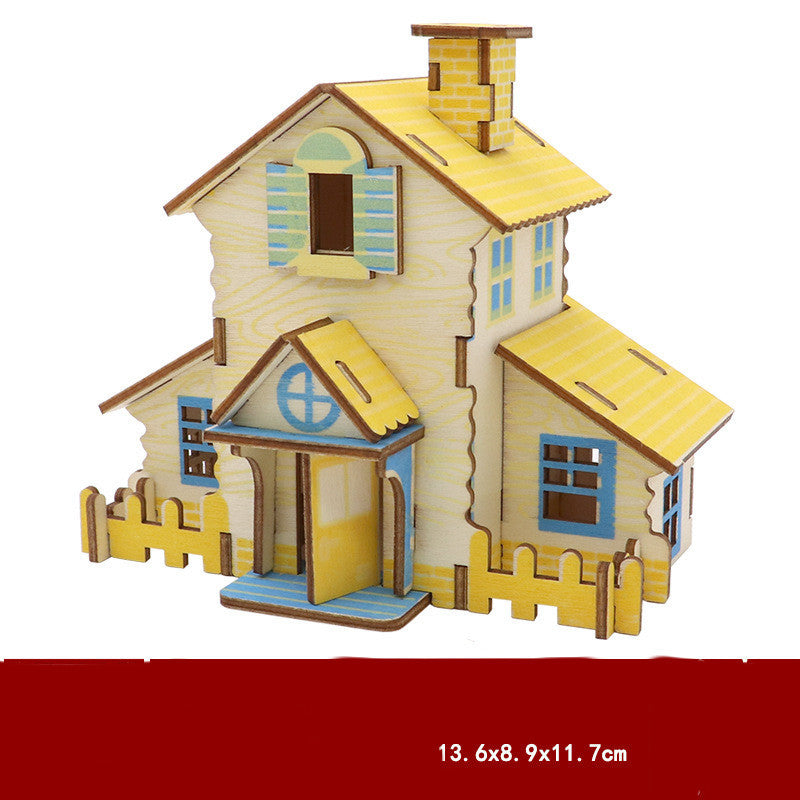 Wooden 3D Jigsaw Puzzle For Children DIY