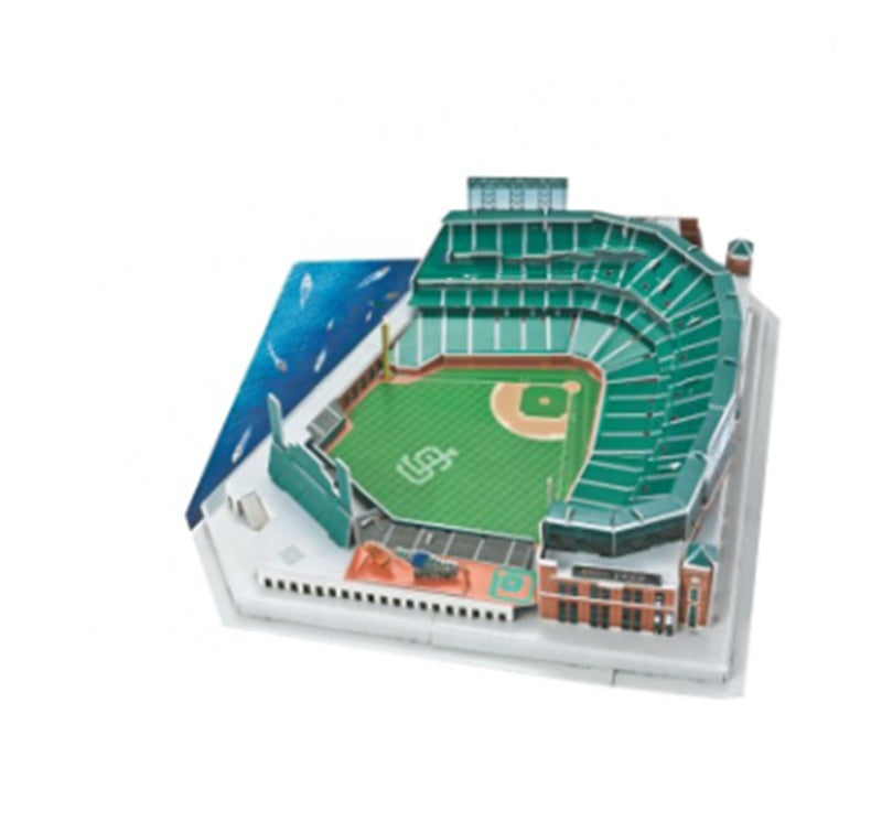 Three-dimensional Jigsaw Major League Baseball Stadium Model