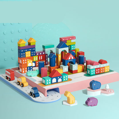 Children's educational building block toys