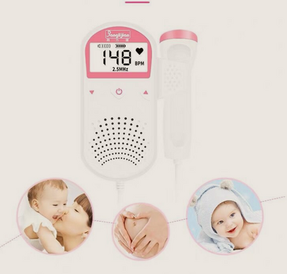 Fetal Heart Rate Monitor Home Pregnancy Baby Fetal Sound Heart Rate Detector - Here2Save