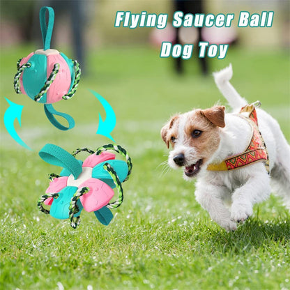 Interactive Dog Football Soccer Ball With Tabs Inflated Training Toy Outdoor Border Collie Balls Pet Products - Here2Save