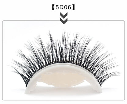 Glue-free Self-adhesive Strip 5d False Eyelashes